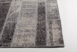 Chandra Willa WIL-46601 Grey and Beige rug, corner detail