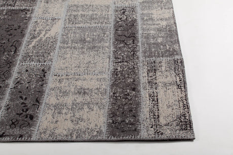 Chandra Willa WIL-46601 Grey and Beige rug, corner detail