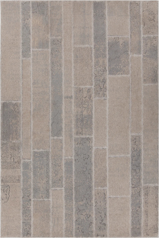 Chandra Willa WIL-46602 Grey and Beige rug, flat view