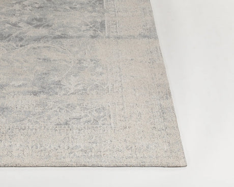 Chandra Willa WIL-46603 Blue and Beige rug, corner detail