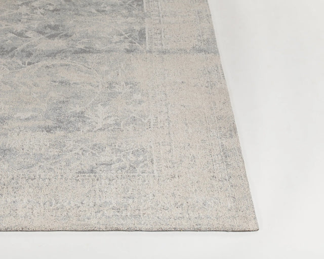 Chandra Willa WIL-46603 Blue and Beige rug, corner detail