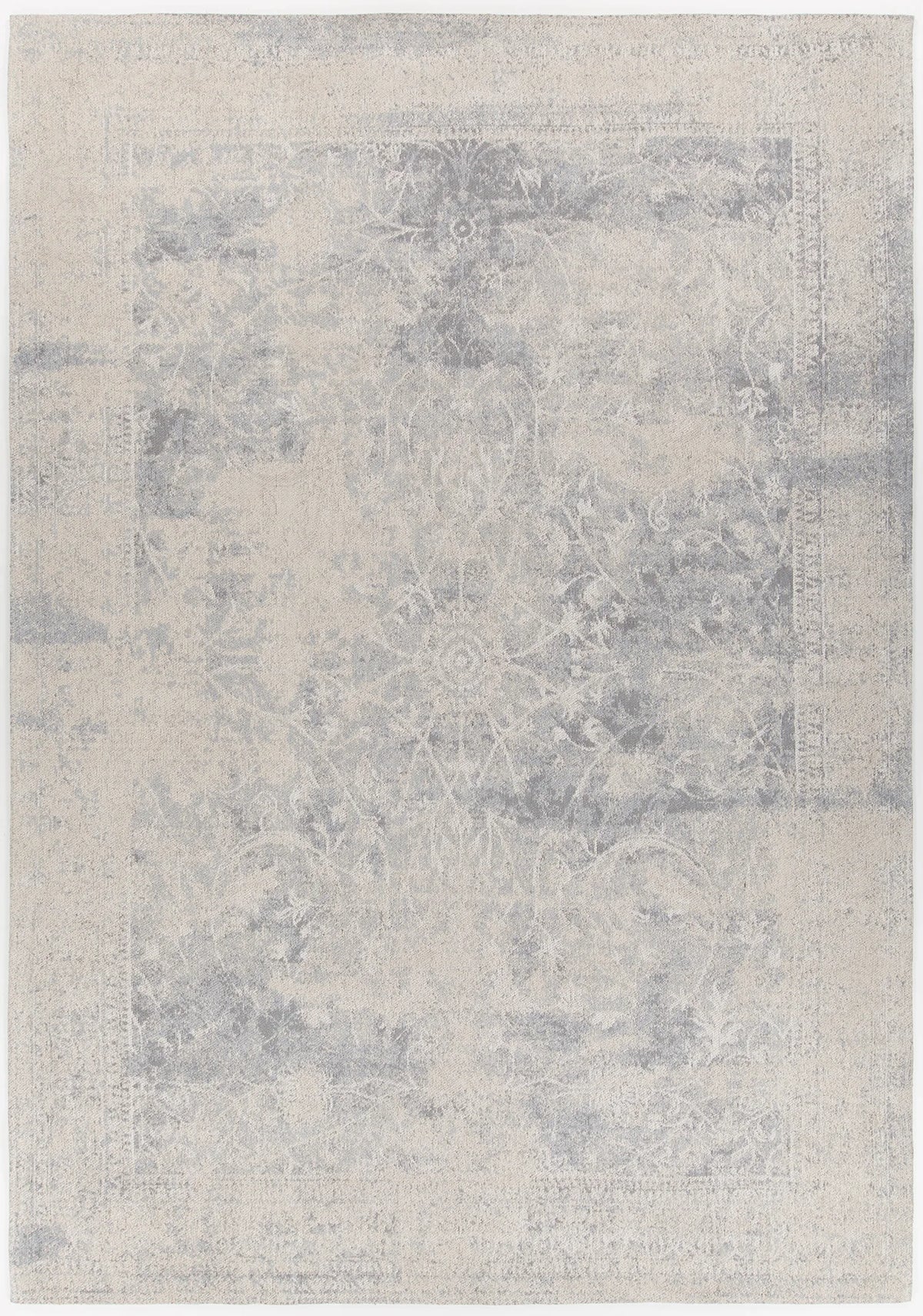 Chandra Willa WIL-46603 Blue and Beige rug, flat view