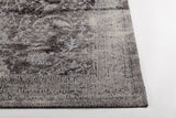 Chandra Willa WIL-46604 Black and Grey and Beige rug, corner detail
