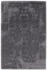 Chandra Xia XIA-43700 Black rug, flat view