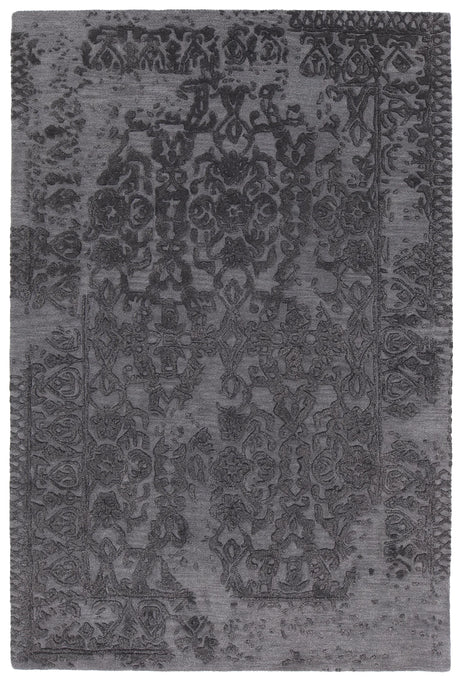 Chandra Xia XIA-43700 Black rug, flat view