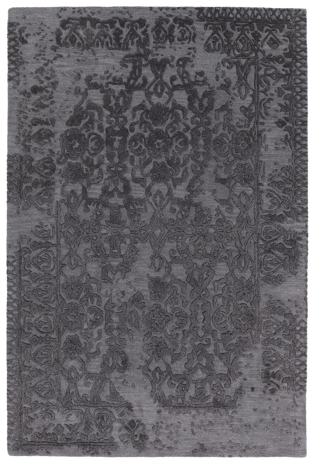 Chandra Xia XIA-43700 Black rug, flat view