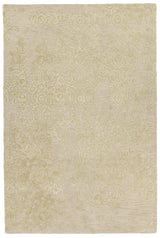Chandra Xia XIA-43701 ivory and yellow rug, flat view