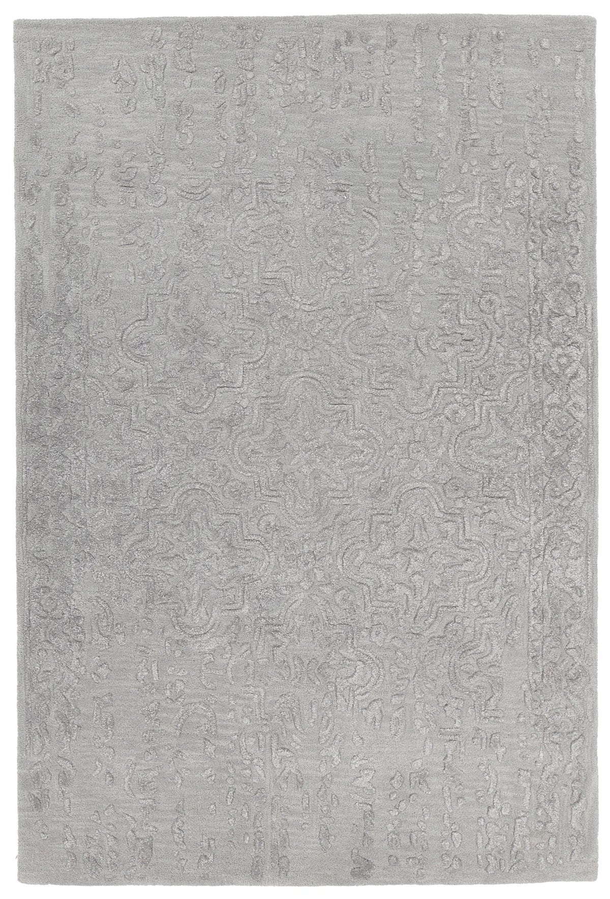 Chandra Xia XIA-43702 Grey rug, flat view