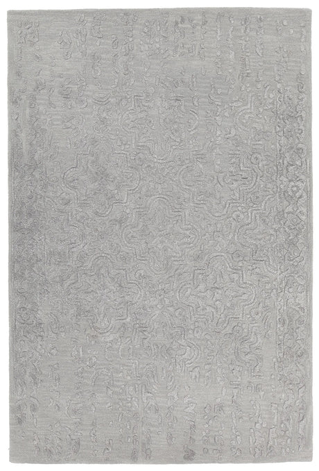 Chandra Xia XIA-43702 Grey rug, flat view