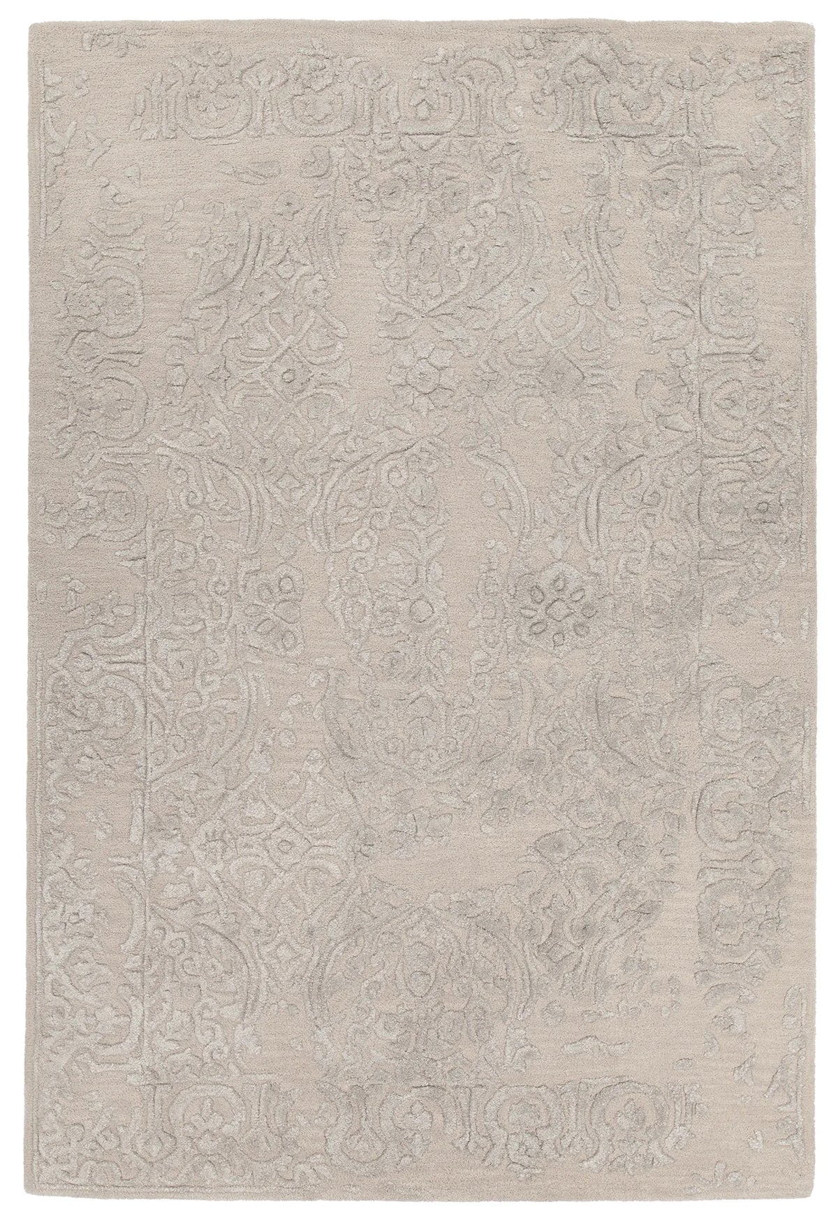 Chandra Xia XIA-43703 pink and Silver rug, flat view