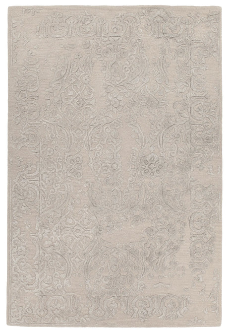 Chandra Xia XIA-43703 pink and Silver rug, flat view