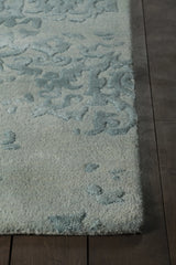 Chandra Xia XIA-43704 blue rug, corner detail