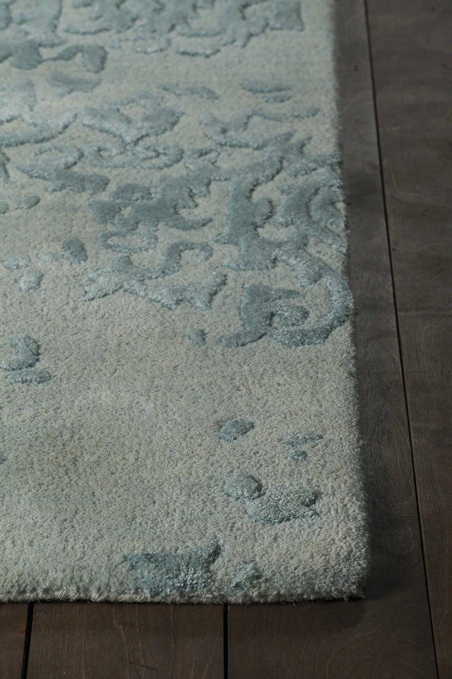 Chandra Xia XIA-43704 blue rug, corner detail