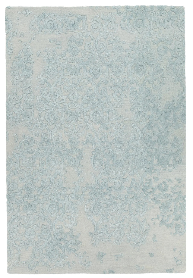 Chandra Xia XIA-43704 blue rug, flat view