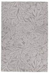 Chandra Yelena YEL-43800 grey and ivory rug, flat view