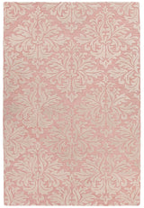 Chandra Yelena YEL-43801 pink and ivory rug, flat view
