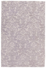 Chandra Yelena YEL-43802 purple and white rug, flat view