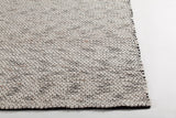 Chandra Yvonne YVO-48501 White and Black rug, corner detail