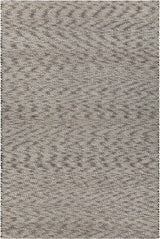 Chandra Yvonne YVO-48501 White and Black rug, flat view