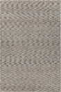 Chandra Yvonne YVO-48501 White and Black rug, flat view