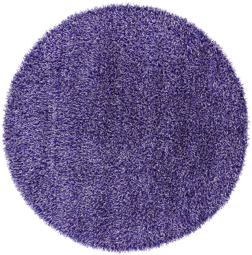 Chandra Zara ZAR-14500 Purple and Lavendar round rug, flat view