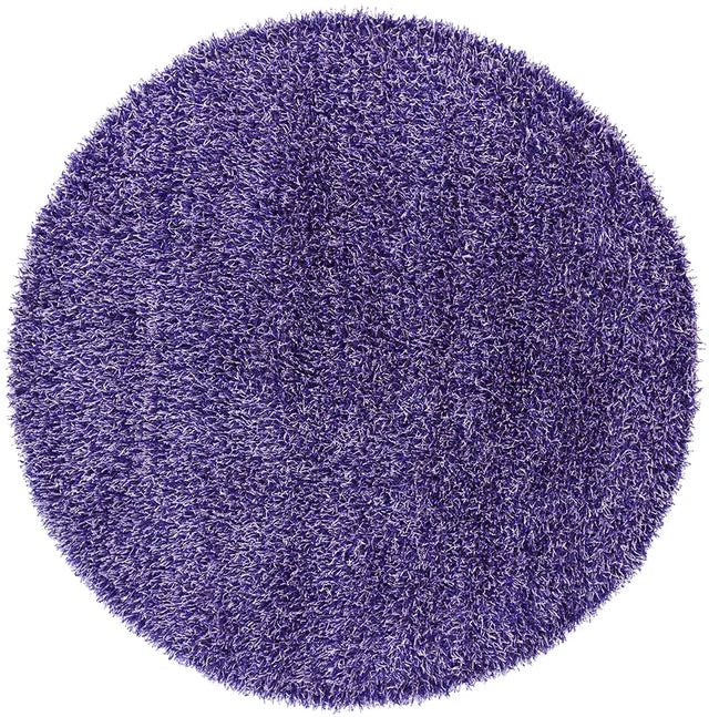 Chandra Zara ZAR-14500 Purple and Lavendar round rug, flat view