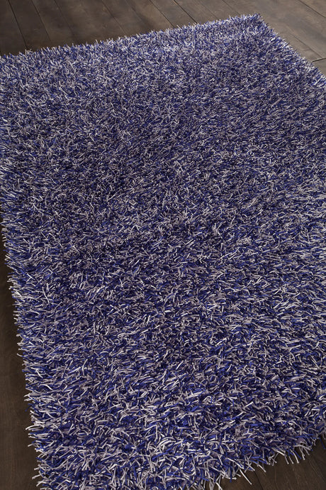 Chandra Zara ZAR-14500 Purple and Lavendar rug, angled side view