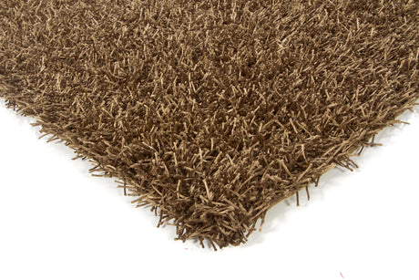 Chandra Zara ZAR-14501 Brown rug, corner detail