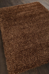 Chandra Zara ZAR-14501 Brown rug, angled side view