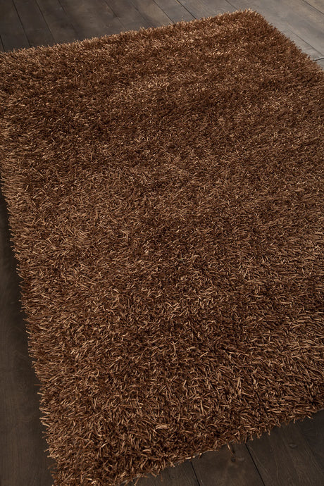 Chandra Zara ZAR-14501 Brown rug, angled side view