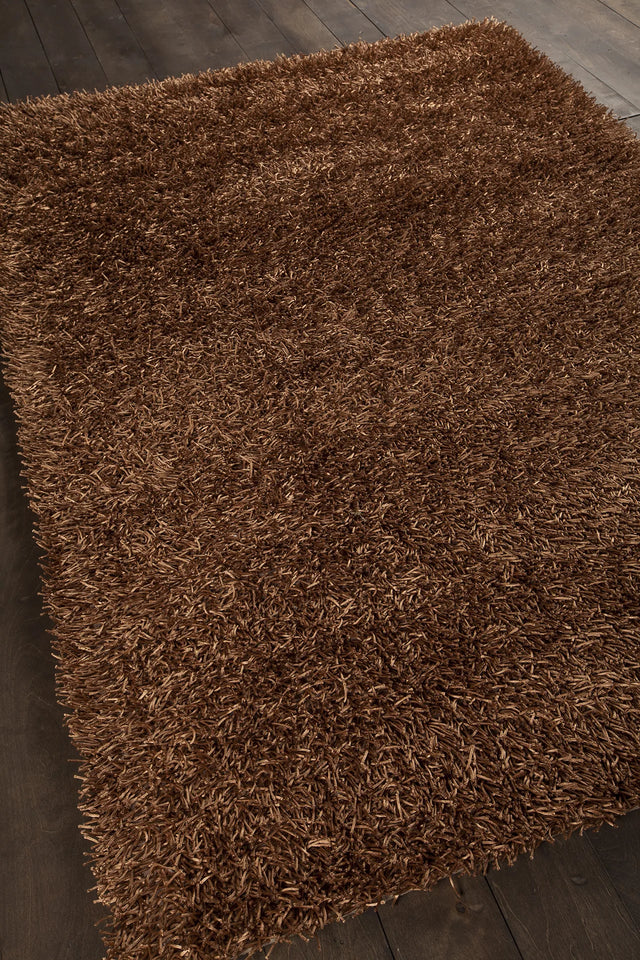 Chandra Zara ZAR-14501 Brown rug, angled side view