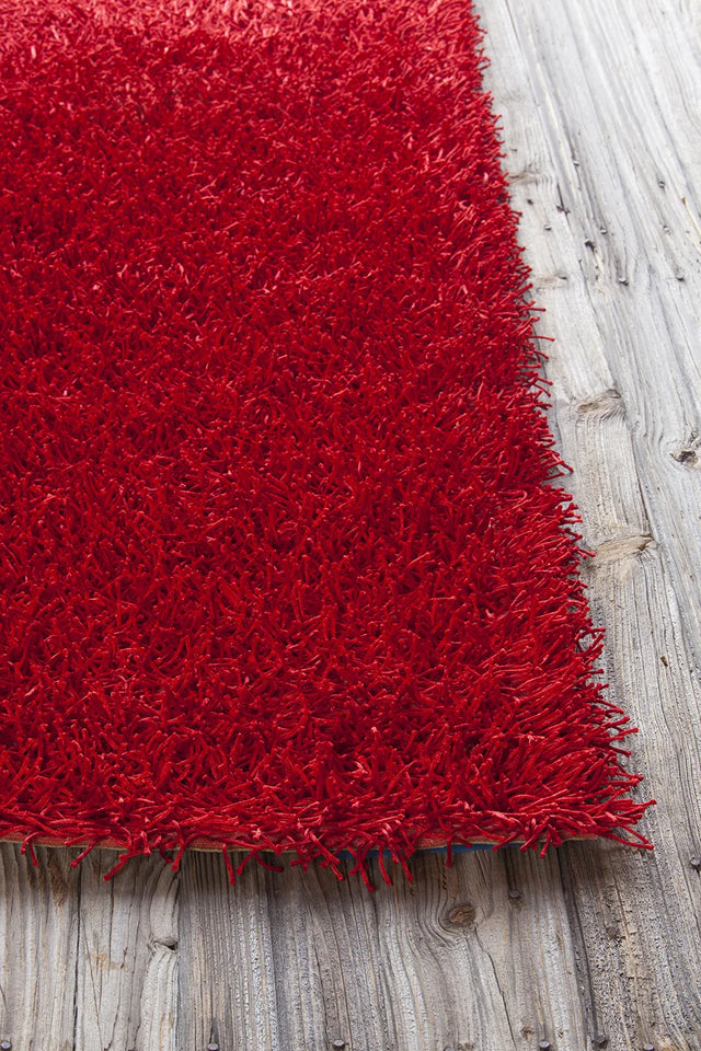 Chandra Zara ZAR-14502 Red rug, corner detail