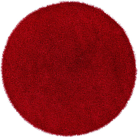 Chandra Zara ZAR-14502 Red round rug, flat view