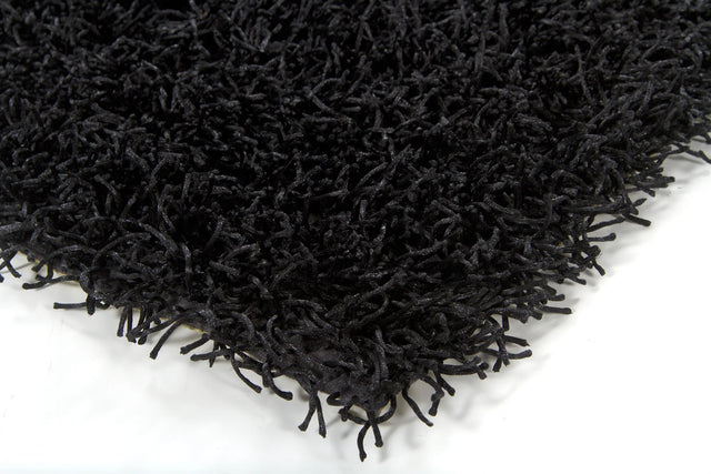 Chandra Zara ZAR-14503 Black rug, corner detail