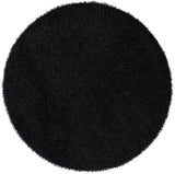 Chandra Zara ZAR-14503 Black round rug, flat view