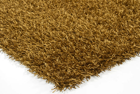 Chandra Zara ZAR-14505 Gold rug, corner detail