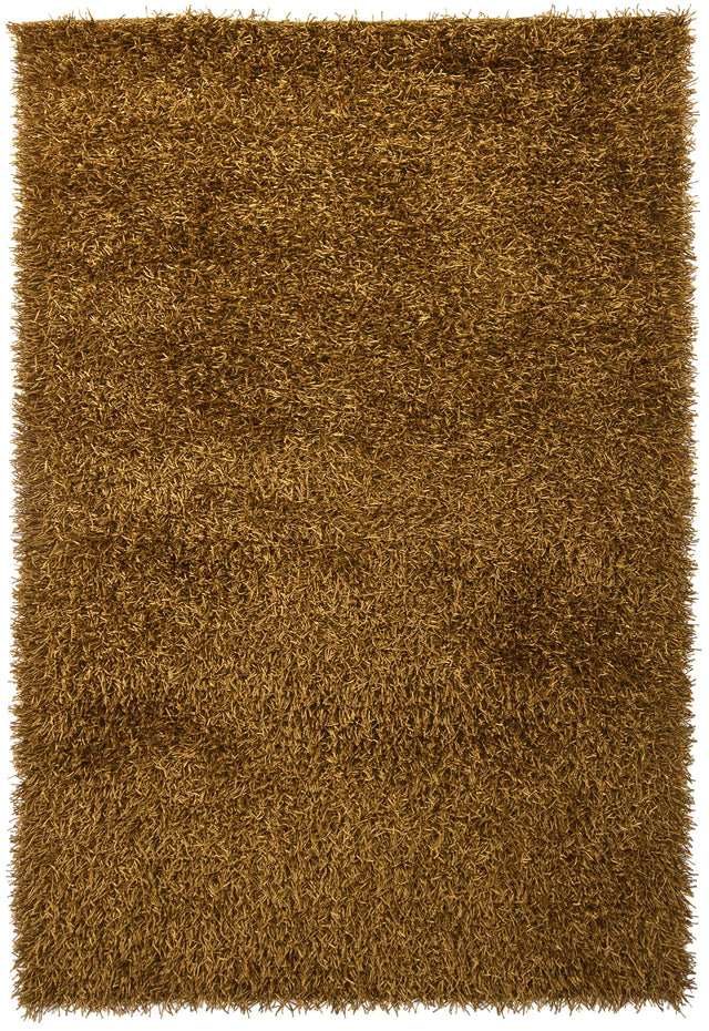 Chandra Zara ZAR-14505 Gold rug, flat view