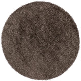 Chandra Zara ZAR-14506 Grey round rug, flat view