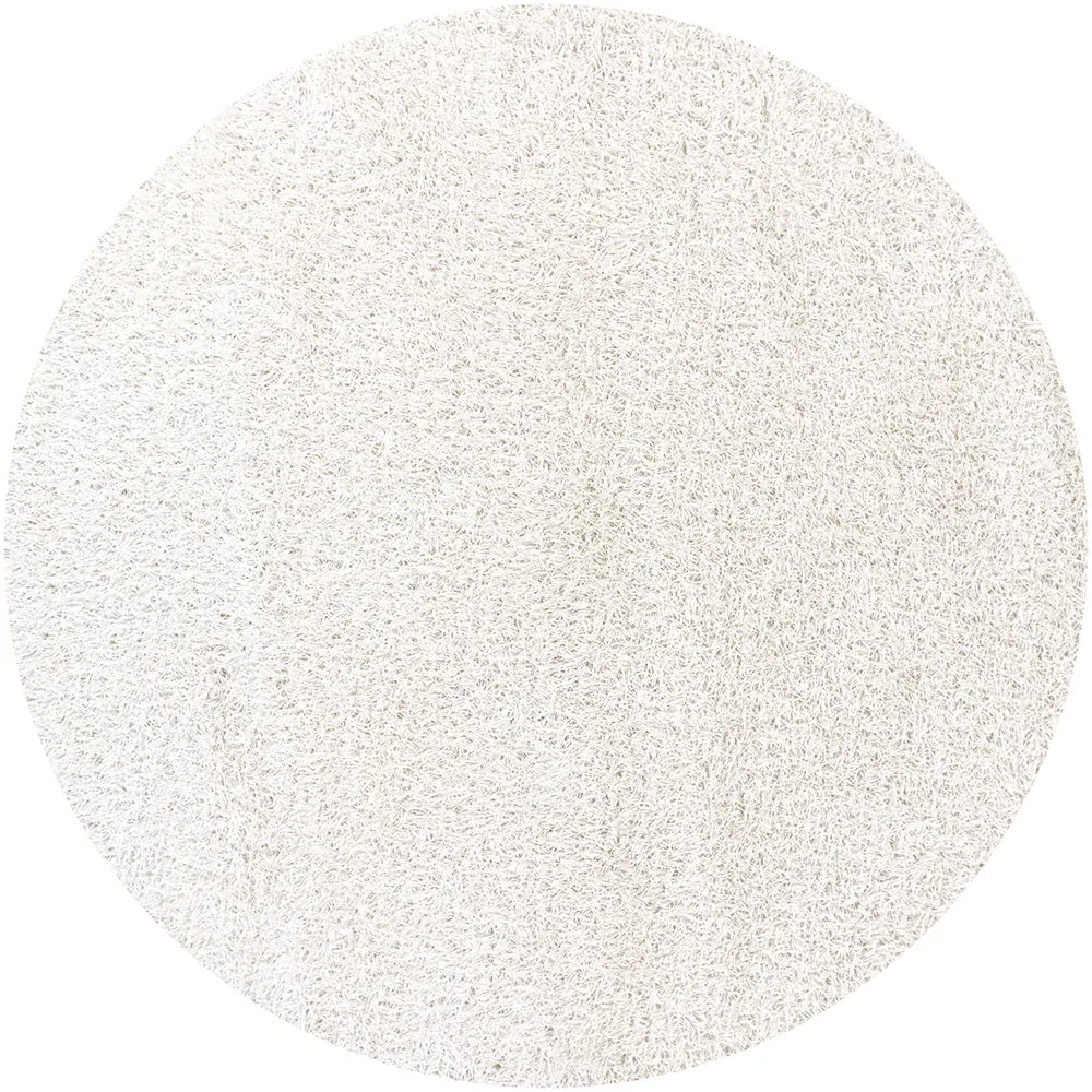 Chandra Zara ZAR-14508 White round rug, flat view