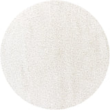Chandra Zara ZAR-14508 White round rug, flat view