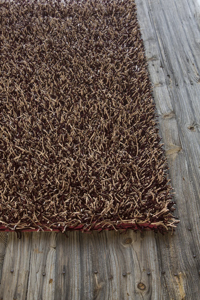 Chandra Zara ZAR-14509 Plum and Cream rug, corner detail