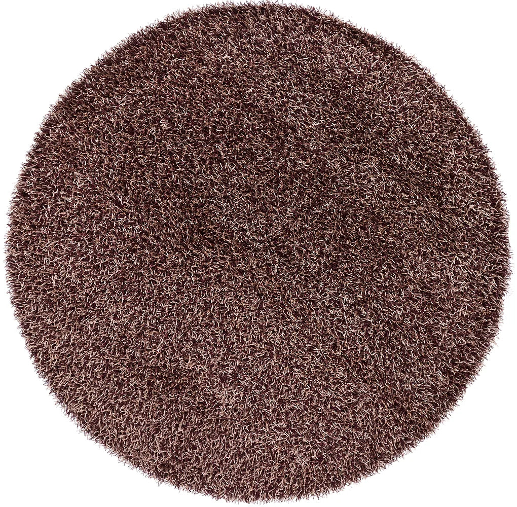 Chandra Zara ZAR-14509 Plum and Cream round rug, flat view