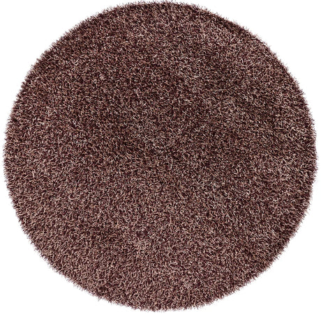 Chandra Zara ZAR-14509 Plum and Cream round rug, flat view