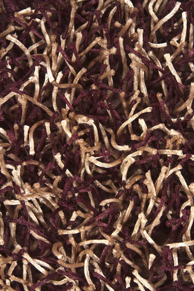 Chandra Zara ZAR-14509 Plum and Cream rug, texture close-up