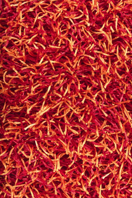 Chandra Zara ZAR-14510 Red and Orange rug, texture close-up