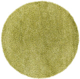 Chandra Zara ZAR-14511 Green and Yellow round rug, flat view