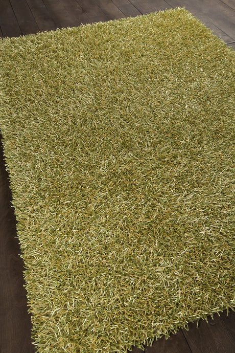 Chandra Zara ZAR-14511 Green and Yellow rug, angled side view