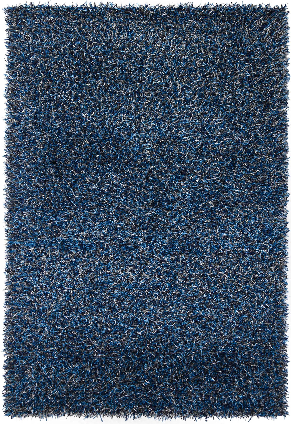 Chandra Zara ZAR-14512 Navy and Blue and Grey rug, flat view