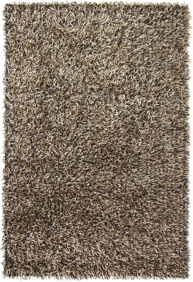 Chandra Zara ZAR-14513 Black and Cream and Olive rug, flat view