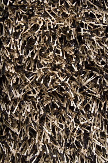 Chandra Zara ZAR-14513 Black and Cream and Olive rug, texture close-up